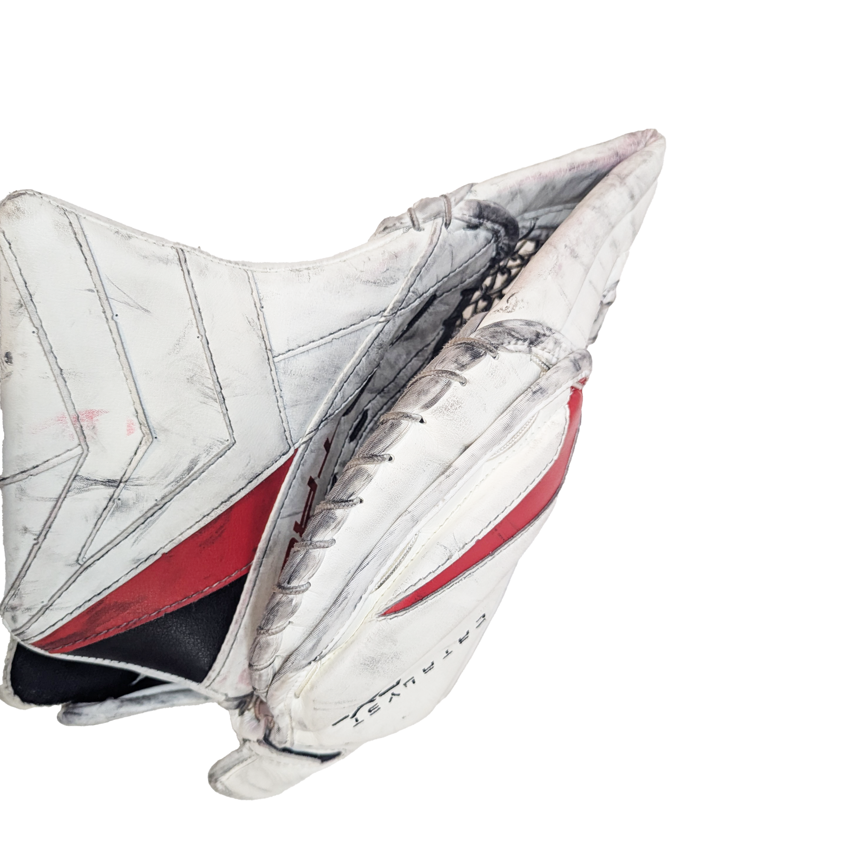 True Catalyst PX3 - Gant de gardien de but Pro Stock d'occasion (blanc/rouge/noir)